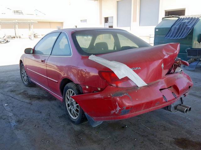 19UYA2259XL008466 - 1999 ACURA 3.0CL RED photo 3