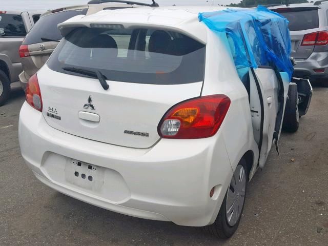 ML32A3HJ3FH049193 - 2015 MITSUBISHI MIRAGE DE WHITE photo 4