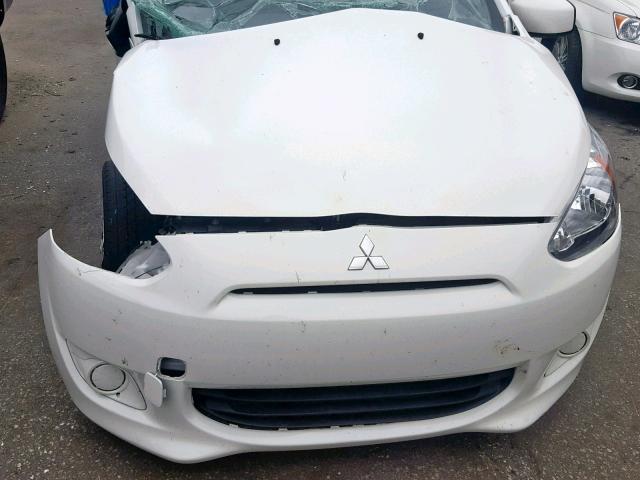 ML32A3HJ3FH049193 - 2015 MITSUBISHI MIRAGE DE WHITE photo 7