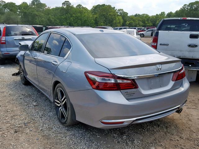 1HGCR2F95HA144638 - 2017 HONDA ACCORD EXL SILVER photo 3