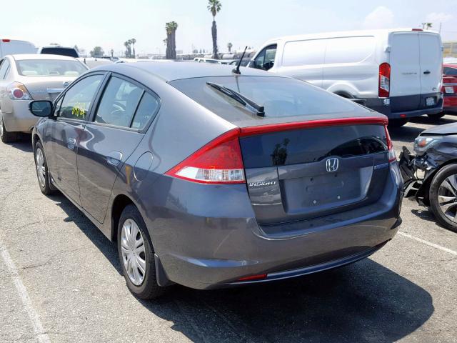 JHMZE2H52AS004544 - 2010 HONDA INSIGHT LX GRAY photo 3