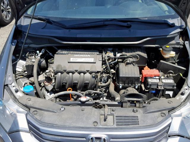 JHMZE2H52AS004544 - 2010 HONDA INSIGHT LX GRAY photo 7