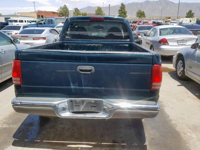 1B7FL26X9WS652419 - 1998 DODGE DAKOTA GREEN photo 6