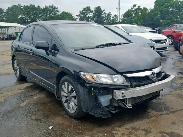 19XFA16929E025862 - 2009 HONDA CIVIC EXL BLACK photo 1