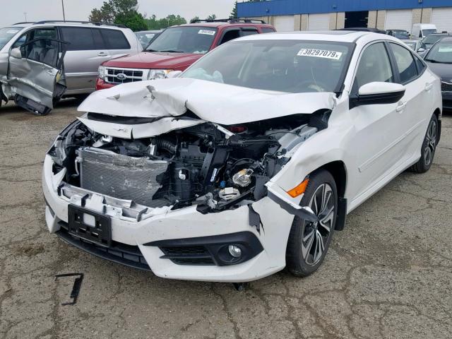 JHMFC1F75JX030954 - 2018 HONDA CIVIC EXL WHITE photo 2