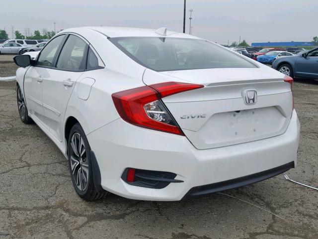 JHMFC1F75JX030954 - 2018 HONDA CIVIC EXL WHITE photo 3