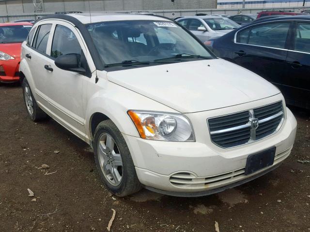 1B3HB48B38D689953 - 2008 DODGE CALIBER SX WHITE photo 1