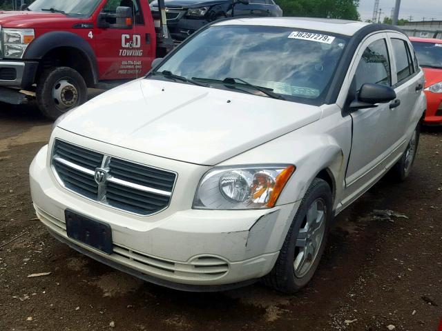 1B3HB48B38D689953 - 2008 DODGE CALIBER SX WHITE photo 2