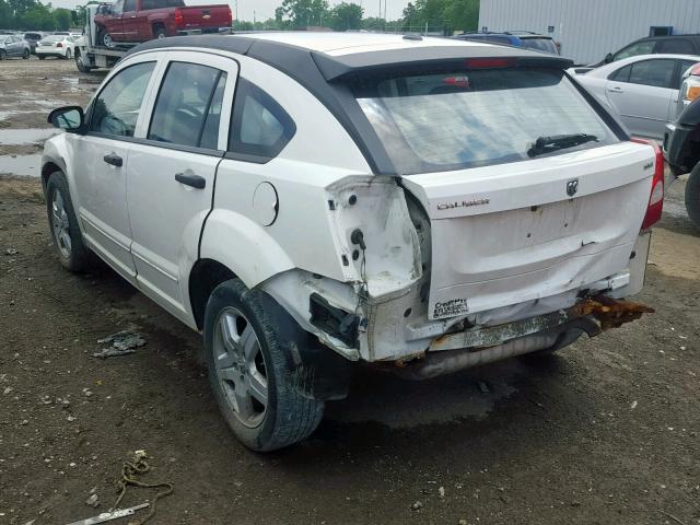 1B3HB48B38D689953 - 2008 DODGE CALIBER SX WHITE photo 3