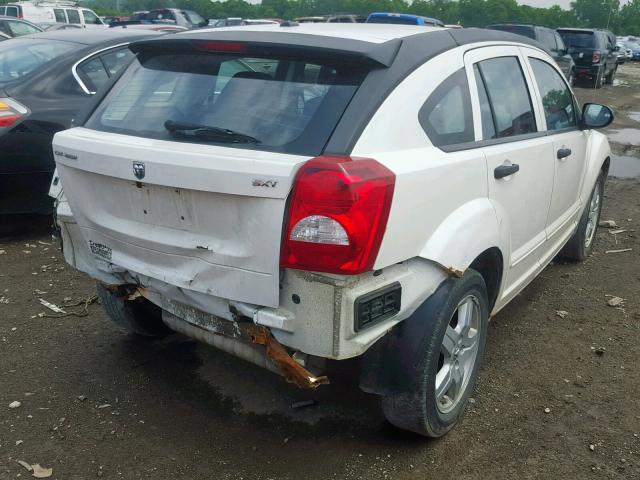 1B3HB48B38D689953 - 2008 DODGE CALIBER SX WHITE photo 4