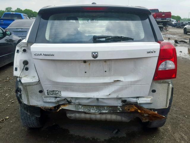 1B3HB48B38D689953 - 2008 DODGE CALIBER SX WHITE photo 9