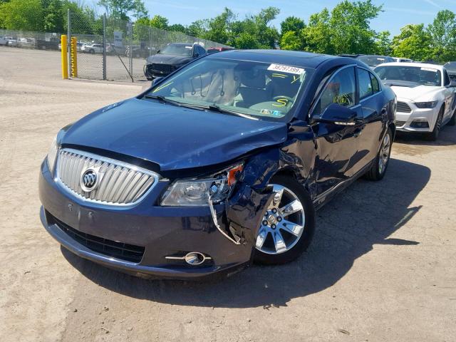 1G4GC5EG1AF317160 - 2010 BUICK LACROSSE C BLUE photo 2