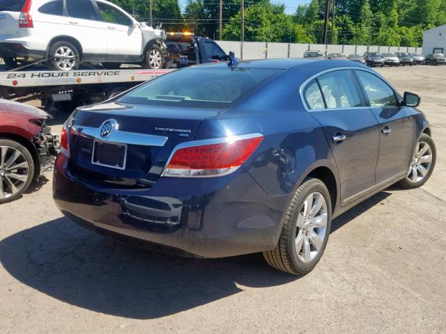 1G4GC5EG1AF317160 - 2010 BUICK LACROSSE C BLUE photo 4