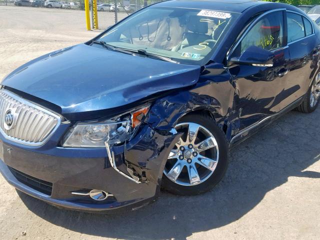 1G4GC5EG1AF317160 - 2010 BUICK LACROSSE C BLUE photo 9