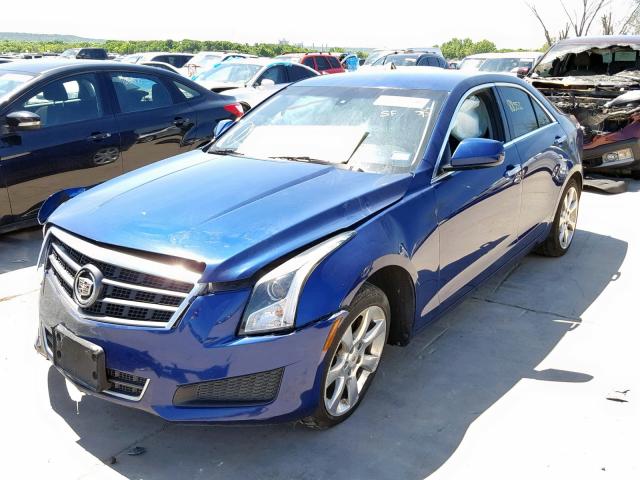 1G6AA5RA6D0124437 - 2013 CADILLAC ATS BLUE photo 2