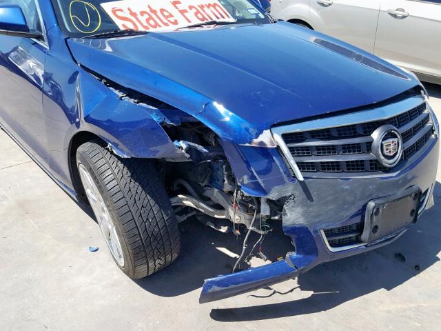 1G6AA5RA6D0124437 - 2013 CADILLAC ATS BLUE photo 9