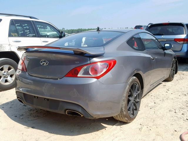 KMHHU6KH8AU022184 - 2010 HYUNDAI GENESIS CO GRAY photo 4