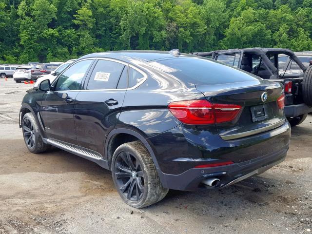 5UXKU2C50G0N78446 - 2016 BMW X6 XDRIVE3 BLACK photo 3