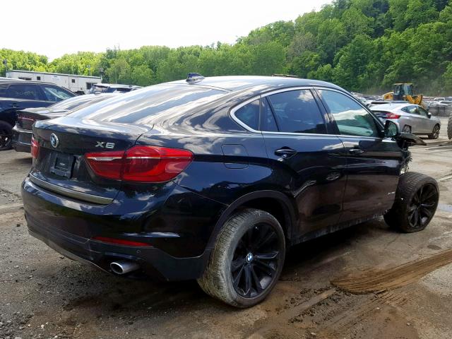 5UXKU2C50G0N78446 - 2016 BMW X6 XDRIVE3 BLACK photo 4