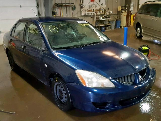 JA3AJ26E84U062131 - 2004 MITSUBISHI LANCER ES BLUE photo 1