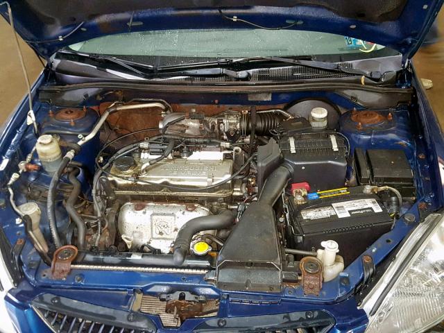 JA3AJ26E84U062131 - 2004 MITSUBISHI LANCER ES BLUE photo 7