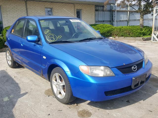 JM1BJ225X30156044 - 2003 MAZDA PROTEGE DX BLUE photo 1