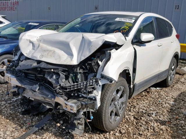 5J6RW2H85JL026101 - 2018 HONDA CR-V EXL WHITE photo 2