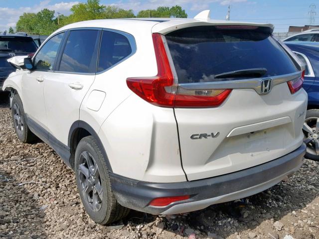 5J6RW2H85JL026101 - 2018 HONDA CR-V EXL WHITE photo 3