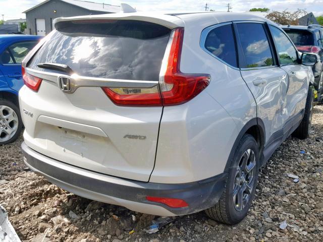 5J6RW2H85JL026101 - 2018 HONDA CR-V EXL WHITE photo 4