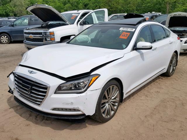 KMHGN4JF3FU027507 - 2015 HYUNDAI GENESIS 5. WHITE photo 2