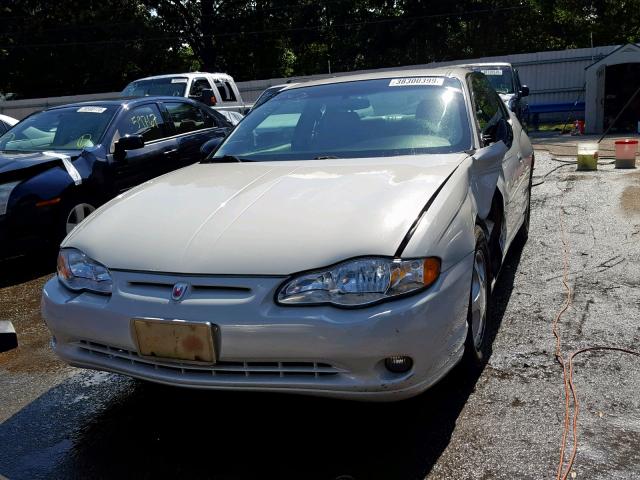 2G1WX12K639371385 - 2003 CHEVROLET MONTE CARL WHITE photo 2