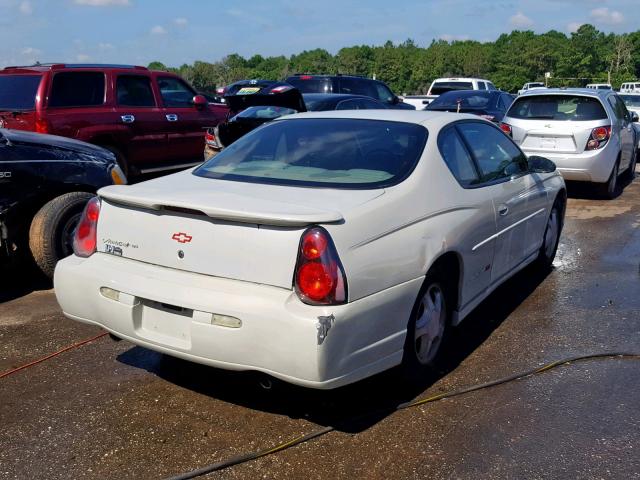 2G1WX12K639371385 - 2003 CHEVROLET MONTE CARL WHITE photo 4