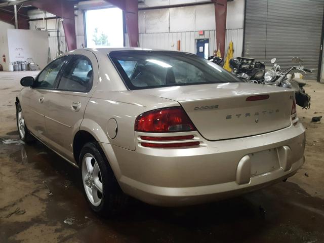 1B3EL46X96N144409 - 2006 DODGE STRATUS SX GOLD photo 3