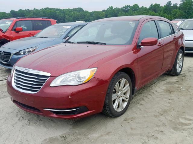 1C3CCBBB2DN577754 - 2013 CHRYSLER 200 TOURIN RED photo 2