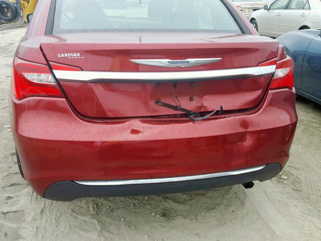 1C3CCBBB2DN577754 - 2013 CHRYSLER 200 TOURIN RED photo 9