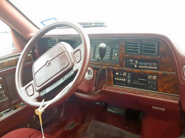 1C3XY66R6MD132473 - 1991 CHRYSLER NEW YORKER 栗色 照片 9