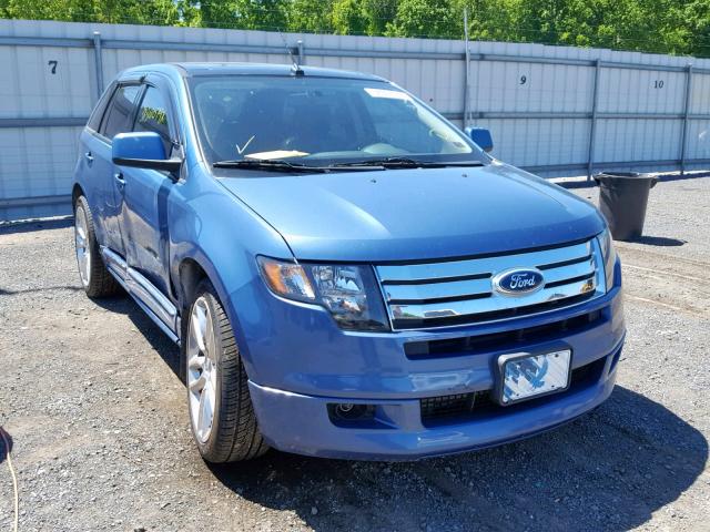 2FMDK40C89BA96237 - 2009 FORD EDGE SPORT BLUE photo 1