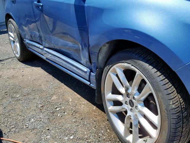 2FMDK40C89BA96237 - 2009 FORD EDGE SPORT BLUE photo 9