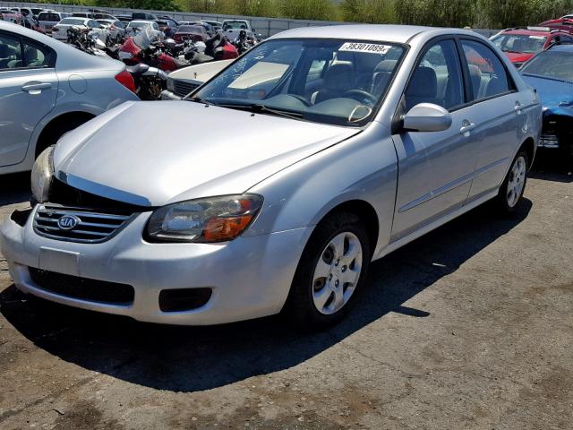 KNAFE222195638695 - 2009 KIA SPECTRA EX SILVER photo 2