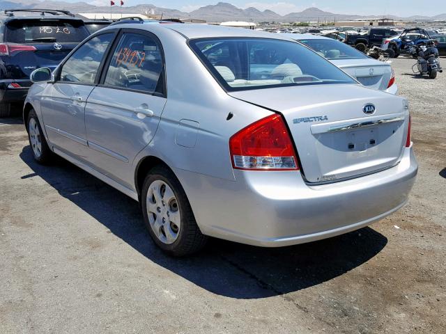 KNAFE222195638695 - 2009 KIA SPECTRA EX SILVER photo 3