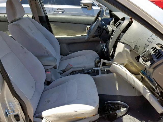 KNAFE222195638695 - 2009 KIA SPECTRA EX SILVER photo 5