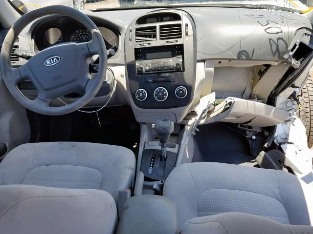 KNAFE222195638695 - 2009 KIA SPECTRA EX SILVER photo 9