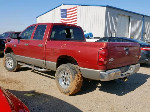 3D7KS28A48G106394 - 2008 DODGE RAM 2500 S წითელი ფოტო 3