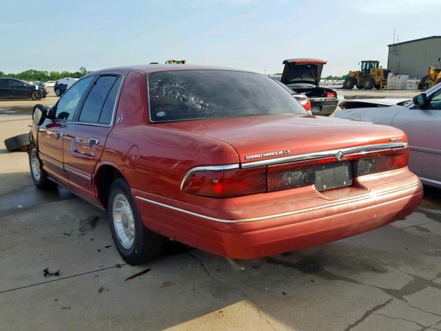 2MELM75W4TX673532 - 1996 MERCURY GRAND MARQ BURGUNDY photo 3