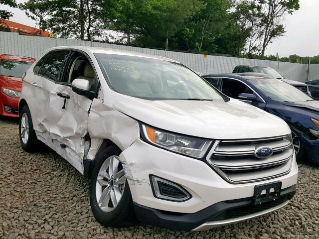 2FMPK3J95GBB41500 - 2016 FORD EDGE SEL WHITE photo 1