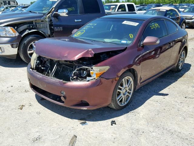 JTKDE177X70209986 - 2007 TOYOTA SCION TC ბურგუნდია ფოტო 2