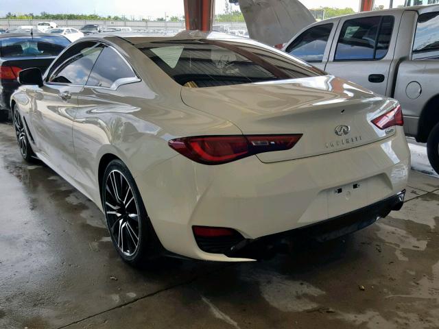 JN1EV7EK2JM340175 - 2018 INFINITI Q60 LUXE 3 WHITE photo 3