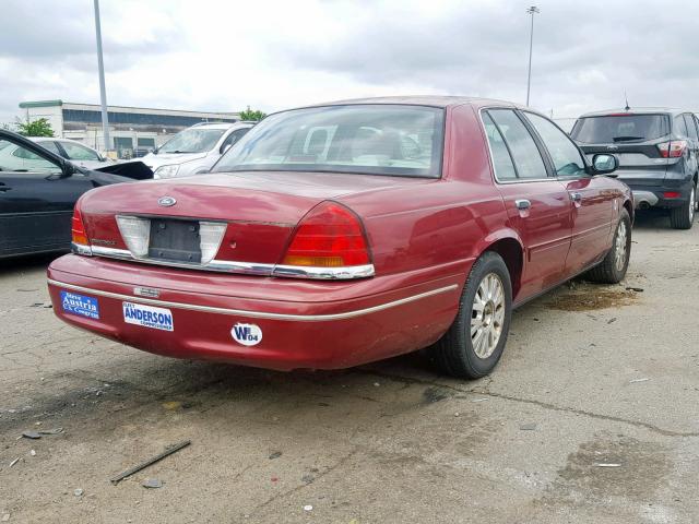 2FAFP74W43X102443 - 2003 FORD CROWN VICT BURGUNDY photo 4