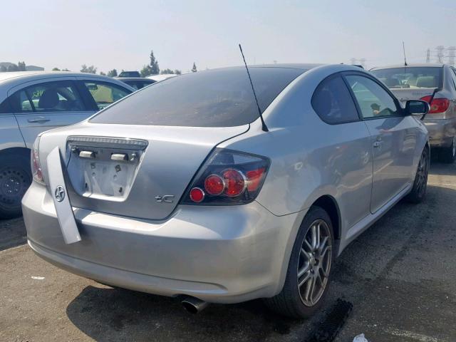 JTKDE3B74A0302920 - 2010 TOYOTA SCION TC SILVER photo 4