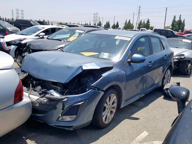 JM1BL1H61A1306800 - 2010 MAZDA 3 S BLUE photo 2